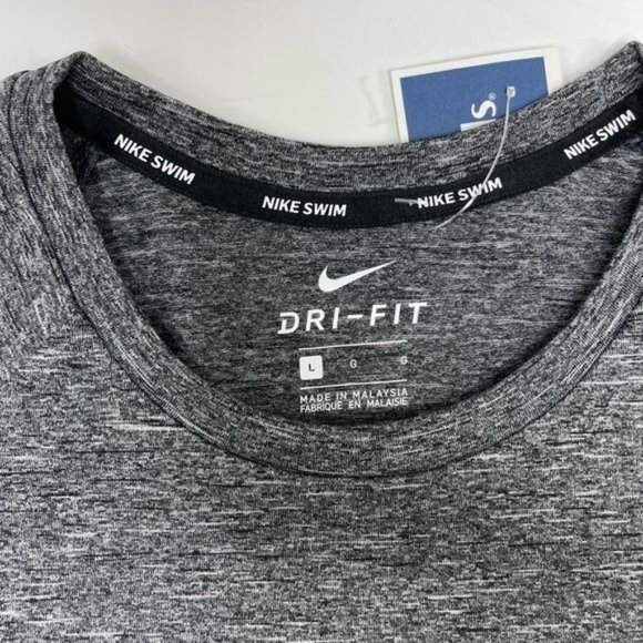 Nike Swim Dri Fit Men's Grey Upf 40 Sun Protection - Picture 8 of 11